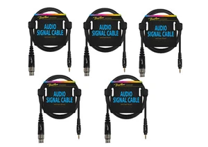 Audiokabel 9 m XLR female auf 3.5mm Aux-Stereoklinke, XLR auf Aux-Kabel 5 Stück - Afbeelding 1 van 2