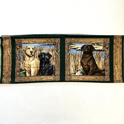 Springs Industries Hunting A Dogs Life 5418 Edredón Almohada Panel de Tela de Algodón Foto 1 de 4