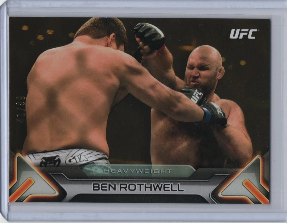 2016 Topps UFC Knockout Gold Parallel #74 Ben Rothwell 41/99 - Image 1 of 1
