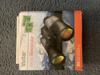 Vivitar CS850 8 x 50 Binocular Black full-size binocular, center focus - Image 1 of 4