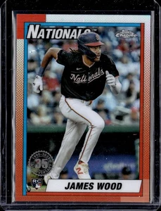 2025 Topps Chrome James Wood 35th Anniversary #90CB-15 RC Refractor Nationals - Bild 1 von 2