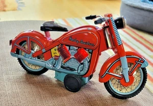1958 Harley-Davidson Tin Toy Replica with Sparking Friction Motor by Xonex - Picture 1 of 5