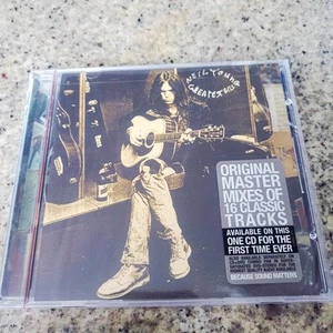 Neil Young Greatest Hits CD Sealed Original Master Mixes 16 Tracks Because Sound - Picture 1 of 6