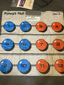 Nintendo NES Double Sided Power Pad Untested SOLD AS IS With Box (missing piece)