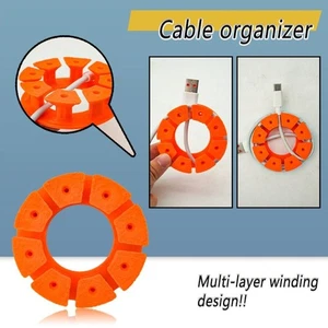 4PCS Portable Data Cable Winder Small Size Cord Wrap Mobile Phone Charging - Afbeelding 1 van 7
