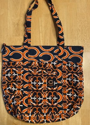 NFL Chicago Bears Bolso de Mano Cartera Acolchado por Forever Collectibles Azul Naranja Cremallera Foto 1 de 4