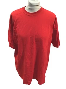 Unisex FRUIT OF THE LOOM Red 100% Cotton Original T U.K. XL QUALITY T-shirt - Picture 1 of 5