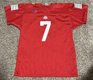 Ohio State Buckeyes Football Jersey #7 Youth XL Russell Athletic Vintage 90s - Picture 1 of 3