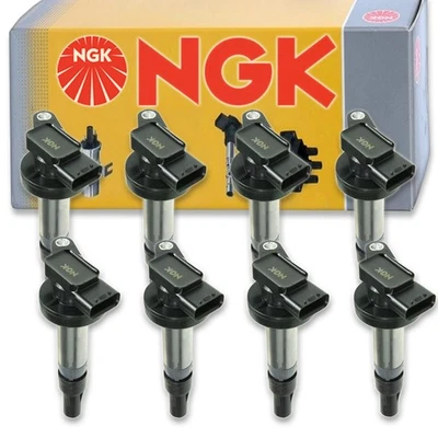 8 pcs NGK Ignition Coil for 2007-2009 Jaguar XK 4.2L V8 - Spark Plug Tune Up us - Image 1 of 4