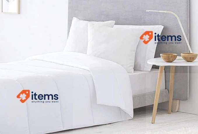 Стеганые одеяла Todocama из волокна пылевого клеща белые G/M 80/90 см - Изображение 1 из 1