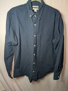 Men’s Amazon Essentials Navy Button Down. Size Large  - Picture 1 of 11