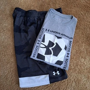 Under Armour YXL Boys  T-Shirt & Shorts set - Picture 1 of 4