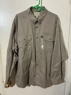 Camisa Cabelas Legendary Quality Adulto 2XL Calce Regular Bronceada Abotonada Manga Larga Foto 1 de 4