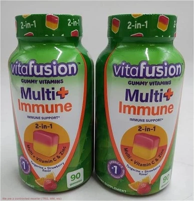 2 PACK!!! Vitafusion Multi+Immune Gummies - 90ct.EXP: 02/26+ - Image 1 of 2
