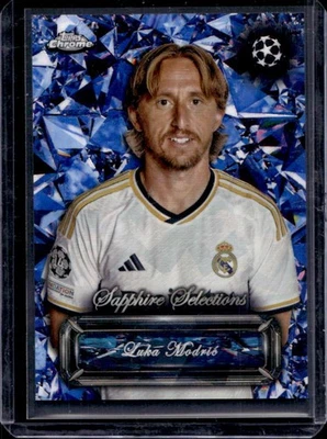 2023 Topps Chrome Sapphire UEFA Luka Modric Selections #SS-24 Real Madrid - Image 1 of 2