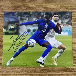 Timothy Tim Weah Autographed 8x10 USMNT Photo United States Men Soccer USA - Picture 1 of 2