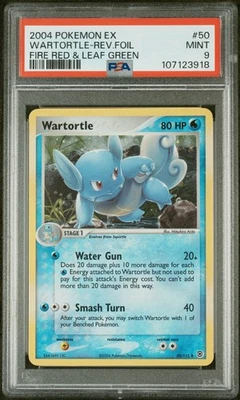 2004 Pokemon EX Fire Red & Leaf Green Wartortle - Reverse Foil #50 PSA 9 Mint - Image 1 of 2