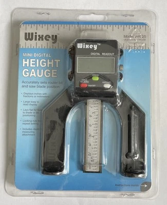 Wixey WR25 Mini Digital Height Gauge Inches / Fractions Fence To Blade Or Bit - Image 1 of 4