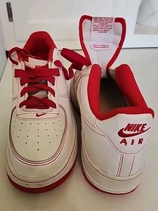 Nike Air Force 1 Low Youth Sneakers Size 6Y CW1575-100 White & Red - Picture 1 of 9