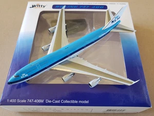 1:400 Boeing 747-400 KLM Royal Dutch Airlines PH-BFD Witty Wings / Apollo - Picture 1 of 4