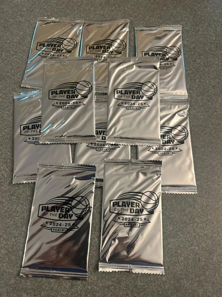 2024-25 PANINI PLAYER OF THE DAY BASKETBALL PROMO PACKS (10 PACK LOT) - Image 1 of 1