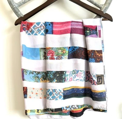 "Bufanda Todd Oldham vintage años 90 sarong mantón envolvente 58"" x 72""" Foto 1 de 4