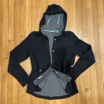 Horny Toad Full Button Up Wool Hoodie Women's Large - Image 1 of 4