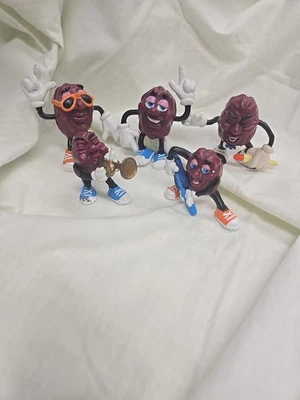 Lote De 5 Figuras De Colección Banda De Pasas De California 1987-88 Calrab Applause Music Foto 1 de 4