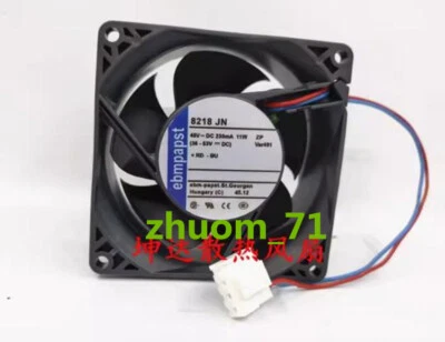 1PC ebmpapst 8218 JN 8038 48V 230mA 11W 48V cooling fan - Image 1 of 2
