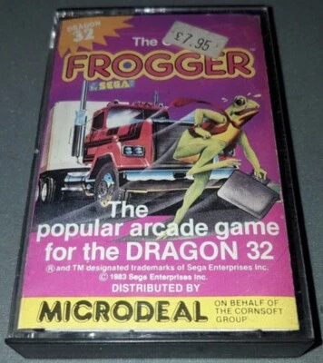 FROGGER - MICRODEAL / SEGA - DRAGON 32 / 64 - Super Rare Official Version - Image 1 of 2