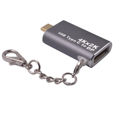USB3.1 Type C To DisplayPort DP 4K HD Adapter Converter Keychain for Macbook Pro - Image 1 of 4
