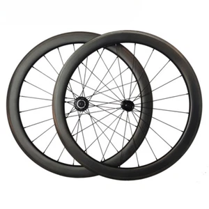 Road Bike Wheels 700c Clincher Tubeless Carbon Wheelset Rim Brake HG XDR Hub - Picture 1 of 13