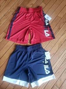 Fila Big Boys 2-pc. Basketball Shorts Navy Red White Size Small 8 - Picture 1 of 1