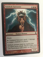 MTG Magic - Vulshok Sorcerer - FOIL - Premium Deck Series: Fire & Lightning - LP