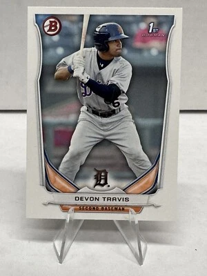 2014 Bowman 1st Baseball Card #BP33 Devon Travis Detroit Tigers - Image 1 of 2