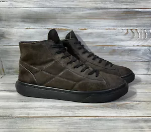Hogan Suede Men's Boots Sneaker Brown Luxury Brand Casual Shoes - Picture 1 of 24
