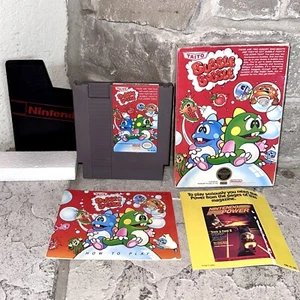 Tested NES Bubble Bobble 1 Complete in Box Manual CIB Black Circle Seal - Picture 1 of 7