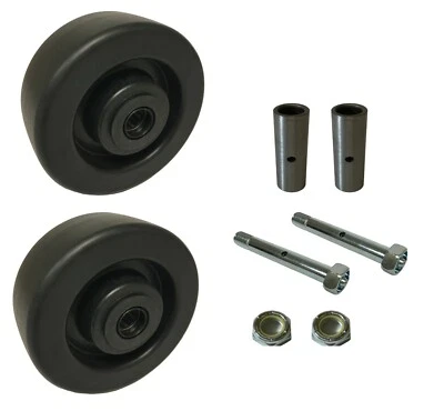 HYWELD 2 Caster Wheels Set 4" 5" 6" 8" Heavy Duty Plastic Wheel Set with Bearing & Kit