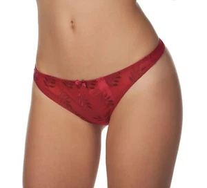 Panache Tango Embroidered Mesh Thong Panty 3257 CHERRY - Picture 1 of 2