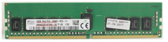 Fujitsu Original 16GB 1Rx4 DDR4-2666V REG ECC S26361-F4026-L616 E616 RAM Memory - Image 1 of 1