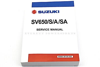 Service Shop Manual SV650/S/A/SA 2003-2009 OEM Suzuki Repair Troubleshoot #G290 - Image 1 of 3