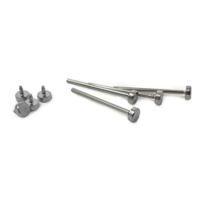 Watch Strap Pressure Press Bars Rivets x4 Friction Clasp 1.2mm SS Steel 18-26mm - Picture 1 of 1