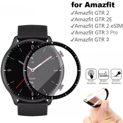 MOBONOVA For Amazfit GTR 4 3 Pro GTR 2 E / eSIM 2E 3D Film Full Cover Screen Protector