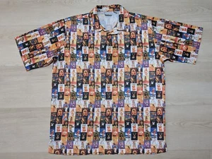Vintage Playboy AOP Magazine Covers Button Up Shirt Men’s Large - Picture 1 of 21