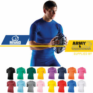 Rhino Camiseta para hombre de compresión capa base técnica Talla L transpirable que absorbe 