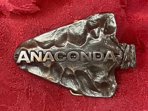 Vtg Anaconda Wire & Cable Division Limited Edition Arrowhead Belt Buckle Metal - Picture 1 of 7