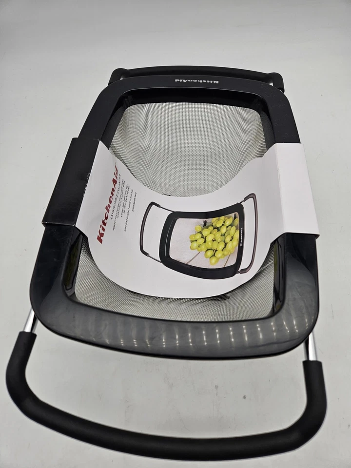 KitchenAid Expandable Stainless Steel Colander, One size, Black - Image 1 of 2