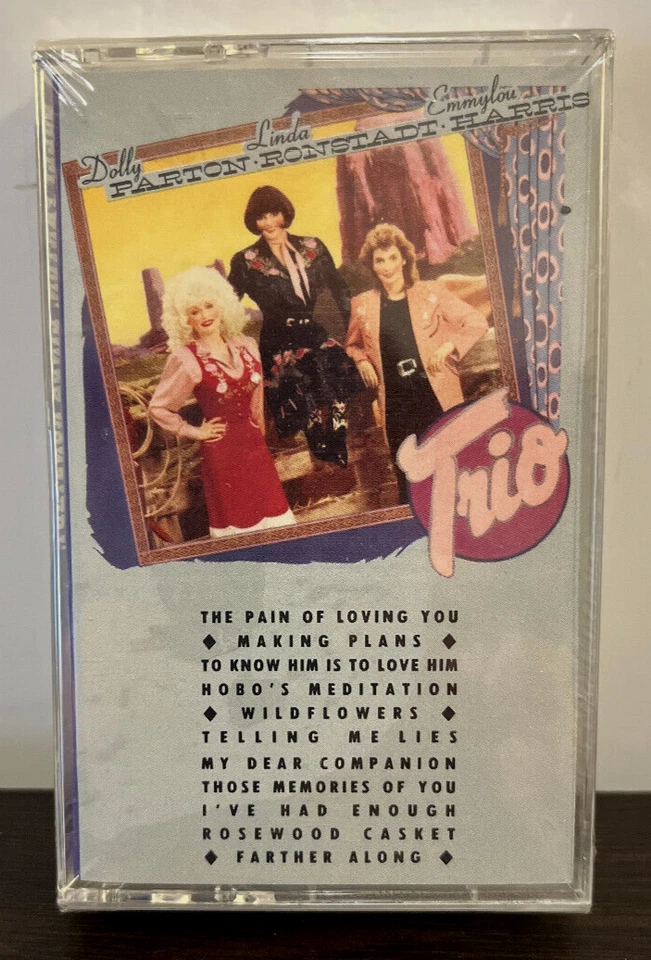 DOLLY PARTON EMMYLOU HARRIS LINDA RONSTADT - Trio - Cassette Tape - NEW SEALED - Image 1 of 3