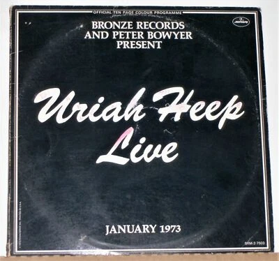 Uriah Heep - Live - 1973 Double vinyl LP Record Album with Programme - Image 1 of 4