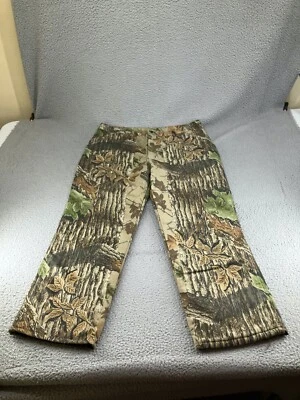 Vintage Duxbak Camo Pants Mens 42x32 Brown 90s USA Realtree Lined Insulated - Image 1 of 4